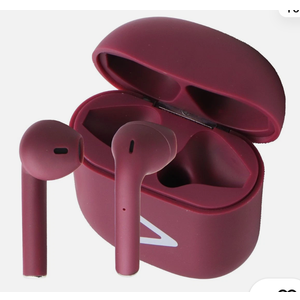 Acoustix AudioBuds+ True Wireless Bluetooth Earbuds with Charge Case - Burgundy