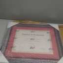 GMFrames 11x14 Diploma Degree Frame with Red Mat or Display 15x18 Certificates without Mat,Solid Wood,Cherry Finish with Intricate Black Rope Detail,UV Protection Acrylic
