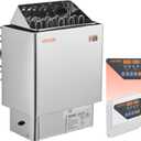 VEVOR Sauna Heater, 9KW 240V Electric Sauna Stove, Dry Steam Bath Saunas Stove with Pre-Drilled Bracket, Fit 317.8 to 459 CU.FT Saunas Rooms, Steam Bath Stoves for Home, Commercial, Leisure Venues