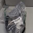 iiimmu 3.5 IN Stiletto Mules High Heels with Pointed Peep Toe Heeled Sandals Faux Leather (Pu Leather-black, 7.5)