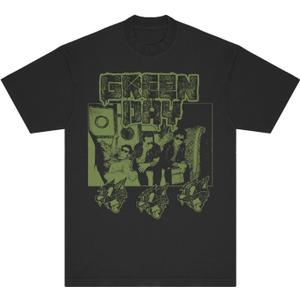 Unisex-Adult Standard Revolution Radio Portrait T-Shirt (Black)