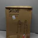 Delog Narrow Folding Walker for Seniors, 3 in 1 Folding Walker with 5 Front Wheels Width Adjustable Compact Standard Walker Support Up to 350lbs