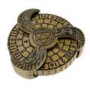D&D Themed Fidget Spinner, dice spinner, D4,D6, D8, D10, D12,D20,D% 7-in-1 metal dice, Perfect for D&D Dungeons and Dragons, RPG and Pathfinder Role Playing Games (Black Blue)