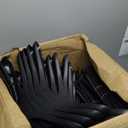 DEDU Suit Hangers for Men 50 Pack, Black Coat Hangers Extra Wide Non Slip Width 17.7", Thick Plastic with Pants Bar & Metal Hook