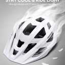 InnerKing Adult Bike Helmet Rear Light & OTG Magnetic Goggles for Men Women | Lightweight Mountain Bicycle Helmets,Rechargeable Rear Light,Detachable Goggles, Road Cycling with Removable OTG Visor