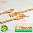 Riviera maple wooden spoons utensils set, 3 pack
