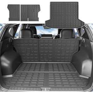 Cargo Mat Backrest Mat Compatible with 2022-2025 Tucson Trunk Mat TPE Material Cargo Liner Replacement for 2022-2025 Tucson Accessories (Upgraded Trunk Mat+Backrest Mat)