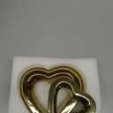 Love decorCeramic Golden Heart Decoration, Valentine's Day, Anniversary, Wedding Gift, Home Decoration