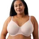 Wacoal Women's Back Appeal Unlined Full Coverage Underwire Bra, H-k Cup, 855403 (Rose Dust) 38 K