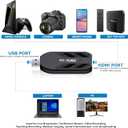 HDMI Video Capture Card Camera Link 4K USB3.1 GEN1 HDMI-to-USB Audio-Video Recording via DSLR Camcorder Action Cam, Record Directly to Computer for Gaming Streaming, Conference Live Broadcast PLINK2.5