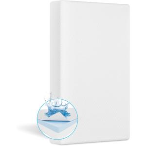 Pack and Play Mattress 38"x26", Pack N Play Mattresses for Playpens, Dual-Layer Mini Crib Mattress with Waterproof Washable Breathable Cover for Infants and Toddlers