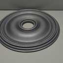 Ekena Millwork CM18BRBZSDecorative Ceiling Medallions Modeled After Original Historical Patterns & Designs, Silver