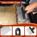 Upgraded Griddle Cleaning Kit for Blackstone 20 Pieces Flat Top Grill Accessories Cleaner Tool Set, with Griddle Scraper, Heat-Resistant Silicone Spatula Mat with Hanger, Grill Stone, Griddle Brush