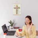 MKIJUHB Christian Floral Cross Wall Art Decor, Faith Wall Decor, I Am Inspirational Bible Verse Easter Framed Hanging Canvas Prints for Home Church Prayer Room Walls Decorations, 12x16 Inch