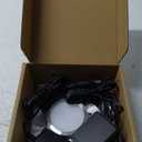 Single Under Cabinet LED Puck Light, Curio Display Case Shelf Counter Accent Lighting, 120V Electric Wired Wall Plug in, On Off Switch, Black Cords, 2 Packs, Daylight (2 Puck Lights & 2 Adapters, Daylight)