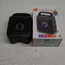 iLive ISB199B Wireless Tailgate Party Speaker, with LED Light Effects and Built-in Rechargeable Battery, Black