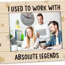 Retirement Picture Frame 8x10, Retirement Gifts for Women Men Coworkers, Retirement Photo Frame, I Used to Work with Absolute Legends Picture Photo Frames 5x7 for Desk Decor (brown-4)