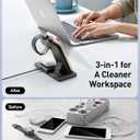 2026 Traveling Portable Wireless Fast Charger for Apple & Android Charging Station, 3 in 1 Charging for iPhone 16 15 14 13 12, Apple Watch Series & Air pods 4 3 2 Pro, Samsung Galaxy-Gifts for Family (White)