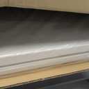 BestOffice 8FT Picnic Table Folding Table Camping Table Plastic Table Fold Up Table Lock for Party Event,White