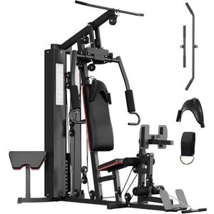 GarveeLife Home Gym Equipment Machine, Full Body Workout Machine with 150 LBS Weight Stack