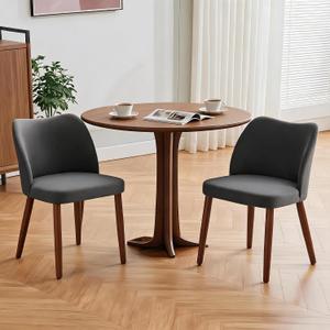 GarveeHome Wooden Upholstered Dining Chairs Set of 2 Modern Dining Chairs