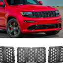 Front Grille Inserts Mesh Honeycomb Compatible with Jeep Grand Cherokee 2014 2015 2016