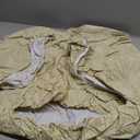 Camper Cushion Slipcovers RV Dinette Cushion Covers Car Elastic Faux Leather Bench Cover for Trailer Automotive Vehicle, Cream Beige