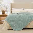 Bedsure Electric Blanket Twin  Thick Striped Flannel Electric Blanket, Heating with 10 Time Settings, 6 Heat Settings, and 8Hour Timer Auto Shut Off, Gifts for Grandma (62x84 inches, Green)