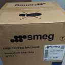 Smeg 50's Retro Style Aesthetic Drip Coffee Machine with 10 Cup Glass Carafe, Auto Start Feature, Keep Warm Plate, and Two Coffee Strength Settings (Navy Blue)