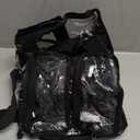 Relavel Clear Makeup Bag Extra Large Makeup Artist Kit Set, Cosmetic Storage Organizer Hair Stylist Traveling Bag, Transparent Tote Duffle Beach Toiletry Bag with Adjustable Dividers & Shoulder Strap