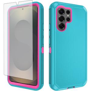 Asuwish Phone Case for Samsung Galaxy S25 Ultra 5G Cell Cover Hybrid Rugged Shockproof Hard Protective Drop Proof Full Body Heavy Duty Mobile Accessories S25Ultra Women Men Light Green