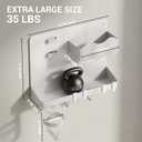 Bedside Shelf, Dorm Room Essentials Metal Floating Shelves (White)
