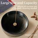6" Thickened Ceramic Incense Holder Burner Bowl for Sticks with 10 Holes