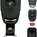 Replacement Key Fob Shell Case Fits for Hyundai Accent Elantra Sonata Tucson Kia Rio Sorento Soul Spectra Sportage Tucson Forte Optima Keyless Entry Remote Control 3 Button Pad Cover (3 Button 1 pcs)