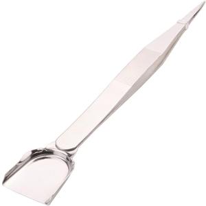 1 Piece Stainless Steel Tweezer with Shovel Stainless Steel Handy Tweezer with Shovel Diamond Gem Tweezers Jewelry Tweezers with Scoop Gems Pick Up Beads Tools for Beads Gems Diamond
