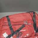 Ski Boot Bag - 65L Padded, Waterproof Ski Travel Backpack for Gear & Accessories (Red)