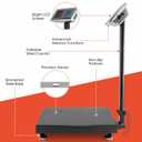 Houseables Industrial Scale, Platform Scale, 600 LB, Large, Weight Machine for Luggage, Shipping, Packages, Floor, Commercial, Heavy Duty, Box, Postal, Laundry, Warehouse, Luggage Weighing, Digital