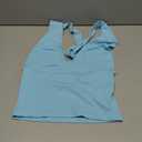 Women Halter Neck Sleeveless Crop Tops y2k Back Tie Up Cami Shirts Deep V Going Out Tank Tops (Blue, M)