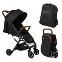 Lightweight Travel Stroller for Baby & Toddlers - Easy Fold & Compact Stroller for Airplane with Canopy, Storage Basket, Multi-Position Recline & Convenient One-Hand Fold, Travel Bag Included (Black)