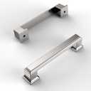 Amerdeco 10 Pack Brushed Satin Nickel Cabinet Pulls 3-3/4 Inch(96mm) Hole Center Cabinet Hardware Kitchen Cabinet Handles for Bathroom Drawer Pulls Dresser Pulls ZH0001 (3.75"/96MM Hole Center)