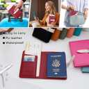5 x Passport Holder with Airtag for Women/Men,Airtag Passport Wallet for Travel,Cute Passport Holder Rfid Blocking,Travel Wallet for Cards Passport Cover Case (Wine red)