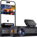 Dash Cam, 2.5K Dash Camera for Cars, V200 WiFi Dash Cam Front, Wireless Dashcam with App, WDR Night Vision, G-Sensor Dashcams for Cars, 24H Parking Mode, Loop Recording, Support 256GB Max, Black