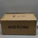 Arc Floor Lamp with 3 Color Temperatures, LED Gold Floor Lamp with Remote & Stepless Dimmable Bulb, Boho Standing Lamp with Rattan & Fabric Shades, Farmhouse Tall Lamp for Living Room Bedroom