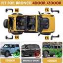 Corner Guards Protector Compatible with Ford Bronco 2026 2025 2024 2023 2022 2021 2/4 Door Front Rear Corner Protector Edge Guards Trims Cover(Not Sport)