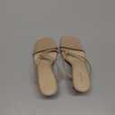 Ankis Womens Strappy Kitten Heels Square Open Toe 2.25 Inch Heeled Sandals Slip On Slides Mules