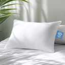 Alkyonos Hypoallergenic Bamboo Viscose Shell, Soft Queen/Standard Size Bed Pillow with Down Alternative Filling, Oeko-Tex Certified, Luxury Hotel Quality for Back, Stomach and Side Sleepers
