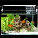 Hamiledyi Aquarium Antique Roman Column Castle Stone Cave Decorations, Fish Tank Artificial Resin Ruins European Ornaments, Large Landscaping for Betta Hide Play