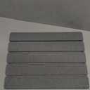 Large Stone Dish Drying Mat for Kitchen Counter, 24x16 Inches Foldable Food Grade Super Absorbent Diatomaceous Earth Mats with Self-drying for Dishes Sink Bathtub, Dark Gray