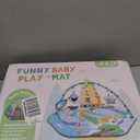 Baby Gym Play Mat, 8-in-1 Tummy Time Mat & Ball Pit with 6 Toys, Washable Baby Activity Play Mat for Visual, Hearing, Sensory, Motor Development, Baby Toys Gift for Toddler Infant 0-3-6-9-12 Months