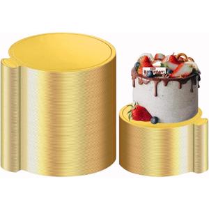 100PCS 4 Inch Round Mini Cake Boards,10.1cm Disposable Circle Mini Boards For Kitchen Wedding Baking Caking Pizza Dessert